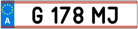 Trailer License Plate